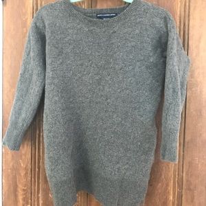 Gray wool sweater